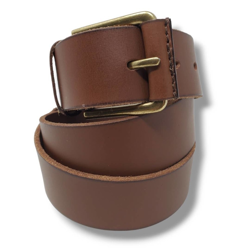 Timberland Genuine Leather Brown Casual Staple Neutral Belt Size 36